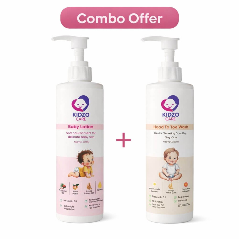Baby Care Combo Head To Toe Wash & Lotion