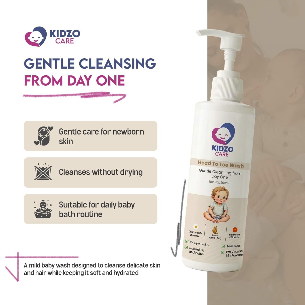 Baby head to toe wash - Kidzo Care