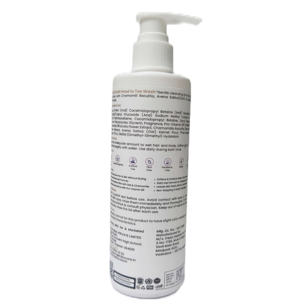 Baby head to toe wash - Kidzo Care
