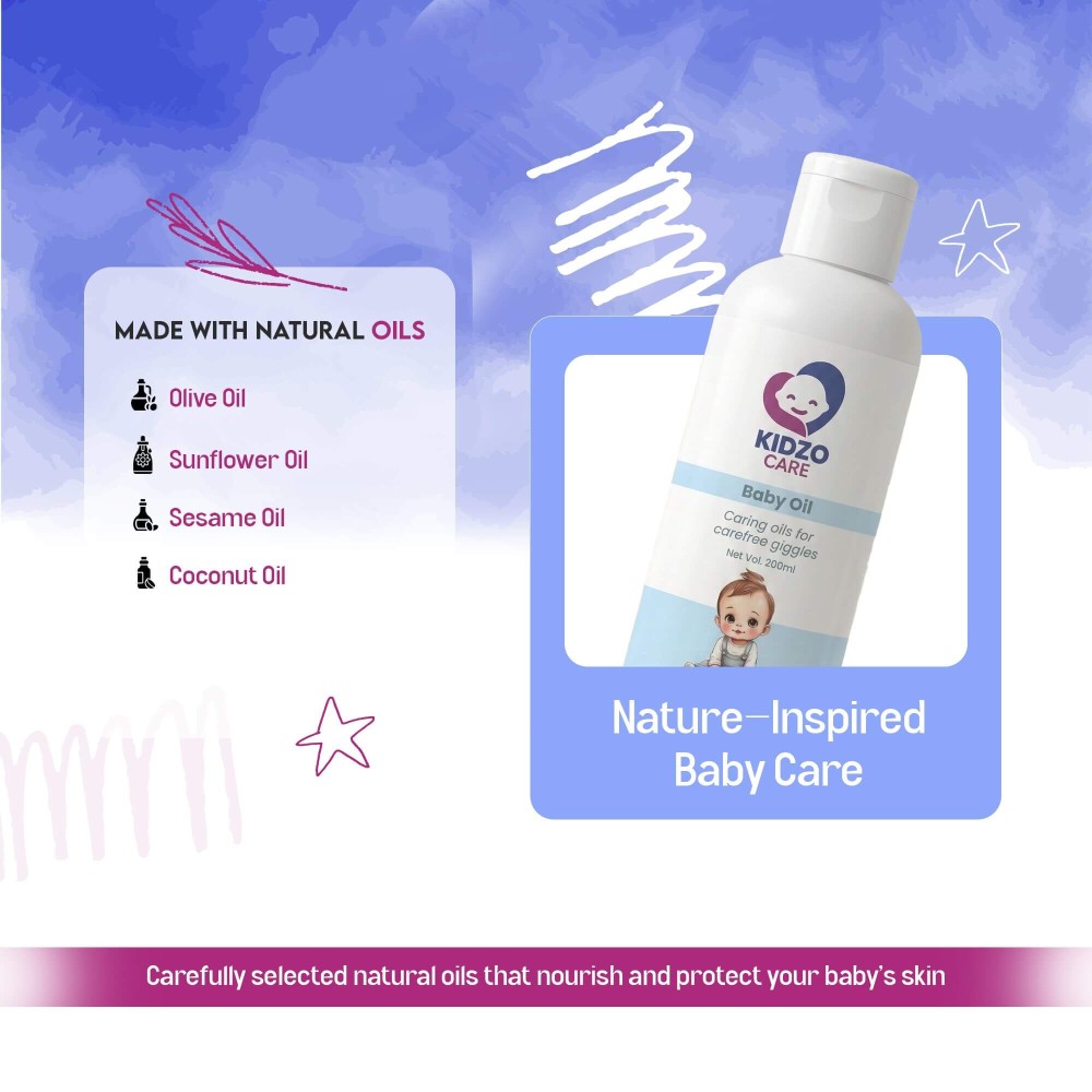 Baby oil - Kidzo Care