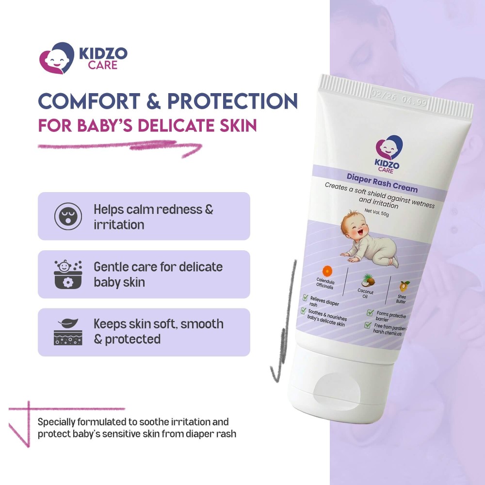Baby diaper rash cream - Kidzo Care
