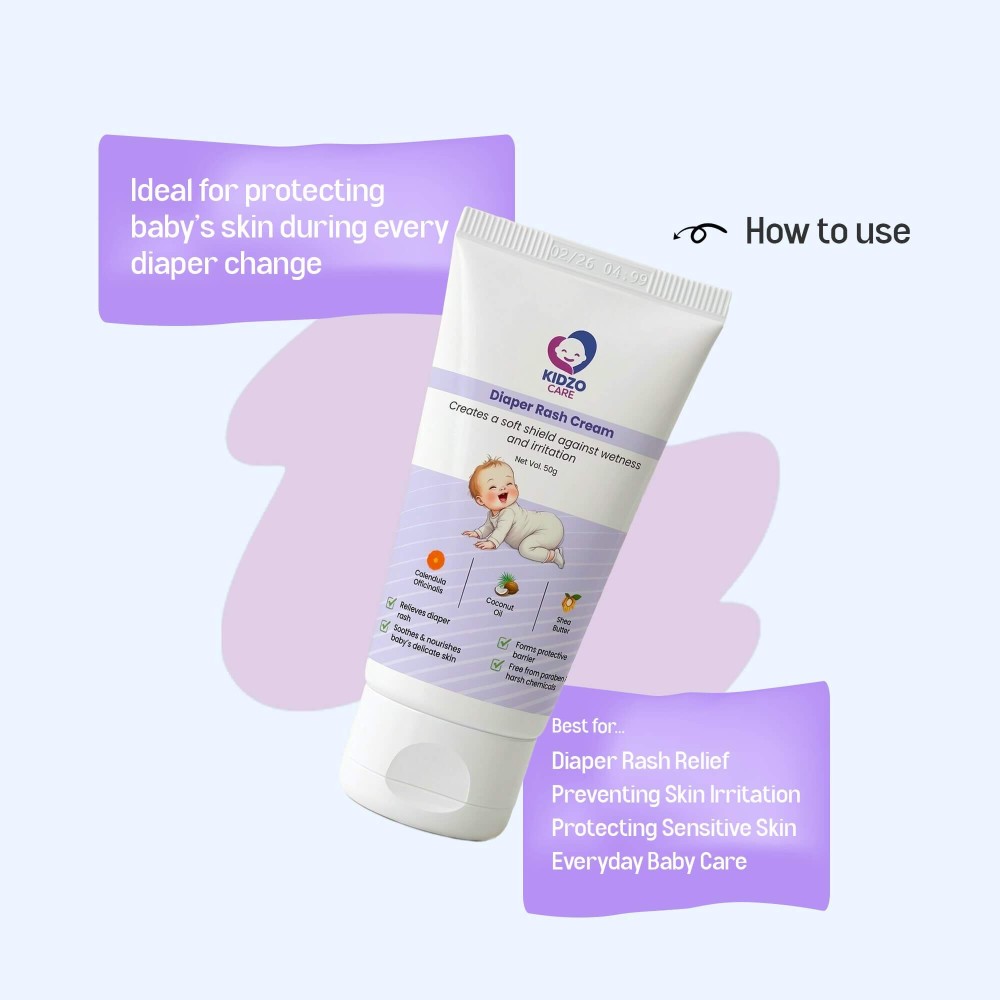 Baby diaper rash cream - Kidzo Care